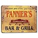 PANNIER'S World Famous Bar & Grill Stretched Canvas Print