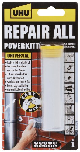 UHU 49040 Repair All Powerkitt Kleber, 2-Komponenten, 60 g