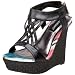 Fahrenheit Women's Nova-03 Wedge T-Strap Sandal