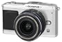 Olympus Pen E-P1 Micro Four Thirds Digital SLR Camera (14-42 mm Black Lens Kit) - Silver