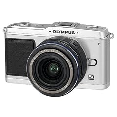 Olympus PEN E-P1 Systemkamera (12 Megapixel, 7,6 cm Display, Bildstabilisator) Kit inkl. 14-42mm Objektiv silber/schwarz