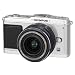 Olympus PEN E-P1 Systemkamera (12 Megapixel, 7,6 cm Display, Bildstabilisator) Kit inkl. 14-42mm Objektiv silber/schwarz