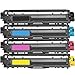 Inktoneram Compatible Toner Cartridges Replacement for Brother (TN221 TN-221 BK) (TN225 TN-225 CMY) HL-3140CW HL-3150CDN HL-3170CDW HL-3180CDW DCP9020CDN MFC9130CW MFC9330CDW MFC9340CDW (BK,C,M,Y,4PK)