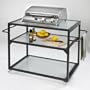 Outdoor GreatRoom Company 36 Inch Bistro Cabinet With Glass Top And Shelves