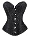 Kimring® Women's Vintage Palace Jacquard Body Shaper Strapless Overbust Corset