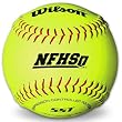 Wilson High School and Adult Fast Pitch 12" Balls, Polycore, Optic Yellow (1 Dozen)