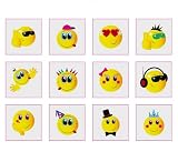 Smiley Temporary Tattoos Pack of 24 - Great Party Loot Bag Fillers Boys or Girls