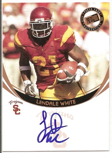 2006 Press Pass Autographs Bronze 63 Lendale White Tennessee Titans (Rookie Insert - Autographed - Football Cards)