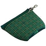 Emerald Plaid Golf Tee Bag by BeeJo