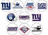 Set of 10 New York Giants Pins 1.25" Buttons NFL Football NY