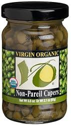Virgin Organic Non-Pareil Capers, 3.5-Ounce Bottles (Pack of 12)