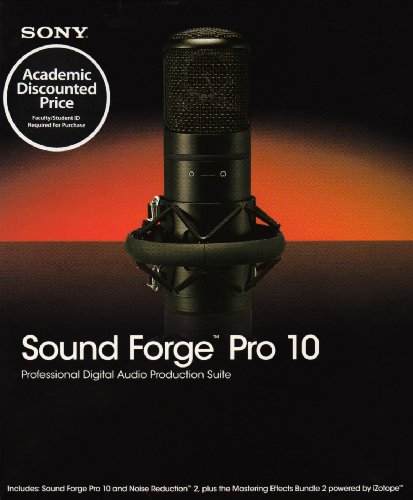 Sony Sound Forge Pro 10 Software Professional Digital Audio Production Suite