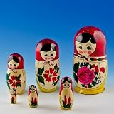 Semenov Russian Nesting Doll 6pc./5"