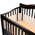 BreathableBaby Breathable Safer Bumper, Fits All Cribs &ndash; Ecru