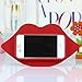 Thunderous Hot Pink 3D Cute Sexy Lips Design Pattern Soft Silicone Back Case For Apple iPhone 5C