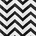 Sweet Jojo Designs Black and White Chevron Zig Zag Kids Bathroom Fabric Bath Shower Curtain