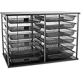 Rubbermaid 1735746 12-Compartment organizer, 7-1/8w x 29-1/8d x 16-3/8h