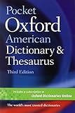 Pocket Oxford American dictionary and thesaurus