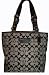 Coach Purse Handbag Hamptons Signature Lunch Tote Black/White 15664