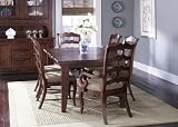 Liberty Treasures Cherry Extension Leg Table