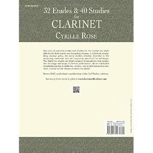 32 Etudes and 40 Studies for Clarinet (Dover Chamber Music Scores)