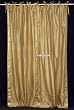 Tie Top Golden Silk Sari fabric Drapes, Panels, Curtains
