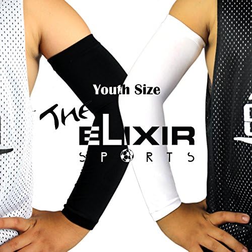 The Elixir Sports Youth Junior Kids 1 Pair Sun Protection Arm Cooling Sleeves Arm Cooler Golf Cycling Camping Hiking Baseball