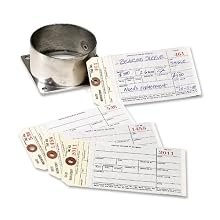 Avery  Manifold Inventory Tags, Unstrung, Manila, Numbered 1-500, 6.25 inches x 3.125 inches, Box of 500 (15370)
