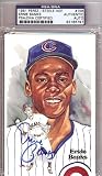 Ernie Banks Autographed/Hand Signed Perez Steele Postcard PSA/DNA #83186797