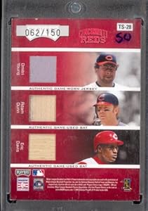 05 Absolute Team Six Cincinati 6 Player Jersey Bat Card