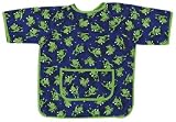 Mullins Square Frogs on Blue Paint Smock