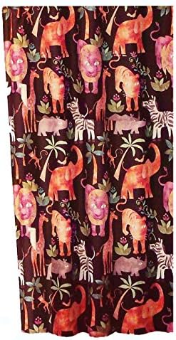 Allure Safari Jungle Shower Curtain and Matching Rug 2 Pc Set Bundle
