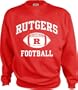 Rutgers Scarlet Knights Perennial Football Crewneck Sweatshirt