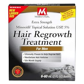Member's Mark - Hair Regrowth Treatment for Men with Minoxidil 5% Extra Strength, 6 Month Supply