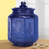 Cobalt Blue Glass Large Peanut Jar