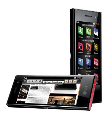 LG - Chocolate BL40 - Téléphone Portable - monobloc - Ecran TFT 4 - 3G+ - Appareil Photo 5 Mpix - Bluetooth - Wifi - Lecteur mp3 / FM - Carte SDHC 32 Go - Noir / Rouge