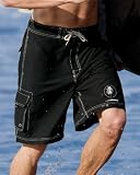 District Threads Mens Big Contrast Waist Boardshorts. DT405