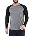 Aurro Sports Grey CC Crew LS Mens T Shirt (Size:- M) RS.499.00