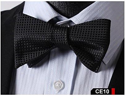 Check Men 100 Silk Woven Wedding Party Tuxedo Classic Formal Self Bow Tie choose:CE10