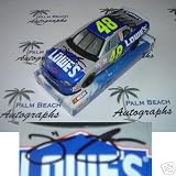 Jimmie Johnson signed Lowes #48 Racing Champions 1/24 Diecast Car