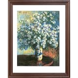 Claude Monet French Flower Table Wall Decor Contemporary Picture Framed Art Print by Art Prints Inc