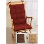 Faux Sheepskin Rocker Cushion Set, Color Brown