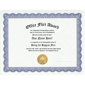Funny Office Certificates