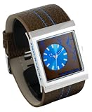 Rockwell Women's MC115 Mercedes Brown Leather and Blue Watch