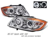 BMW 2005-2007 BMW 3 SERIES - E90 4DR CHROME W/CCFL HALO HEADLIGHT-CCFL PROJECTOR Performance Head light/ lamp 1 set RH & LH 2005,2006,2007