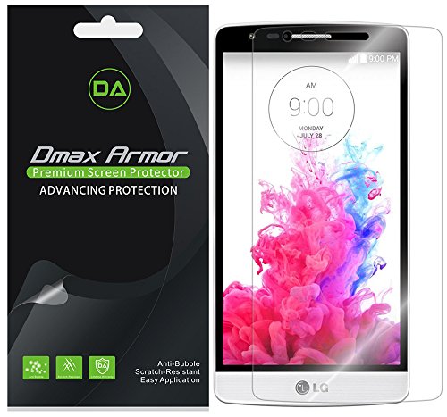 [6-Pack] Dmax Armor- LG G3 Vigor Anti-Glare & Anti-Fingerprint (Matte) Screen Protector - Lifetime Replacements Warranty- Retail Packaging