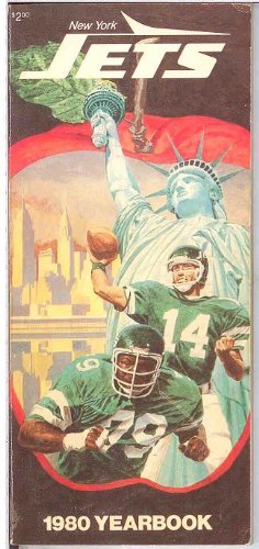New York Jets 1980 Official Yearbook (Signed by Greg Buttle, Donald Dykes, Marty Lyons, Tom Newton, Randy Rasmussen, John Sulltvan, Wesley Walker)