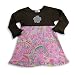 Girlfriends by Anita G - Girls Long Sleeve Dress, Brown, Pink