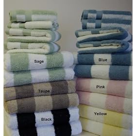 6 Pc 100% Egyptian cotton Yarn Dyed Towel Set (Blue)