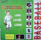 Baseball Taught By the Stars of the Brooklyn Dodgers , Booklet & LP set